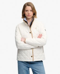 Chaqueta alcochada con rombo repunteado Superdry Off White