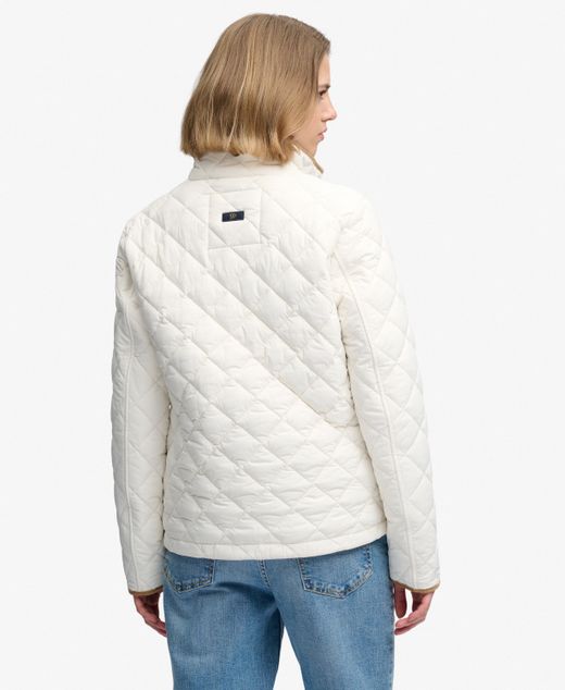 Chaqueta alcochada con rombo repunteado Superdry Off White