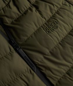 Chaqueta alcochada híbrida con capucha Superdry Kakhi