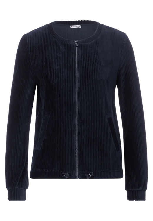 Chaqueta bomber pana Street One Deep Blue