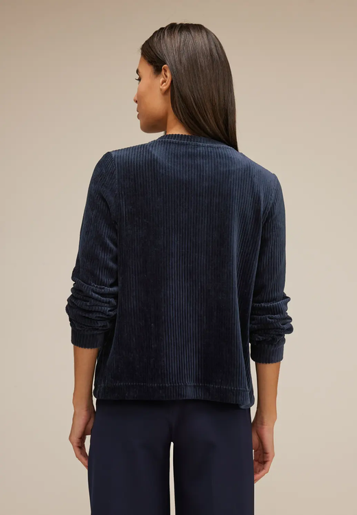 Chaqueta bomber pana Street One Deep Blue