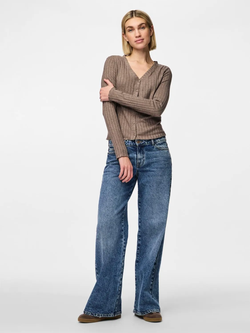 Chaqueta canalé con botones Pieces Morel