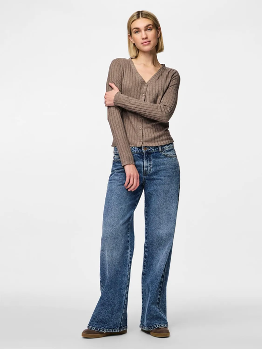 Chaqueta canalé con botones Pieces Morel