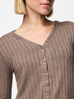 Chaqueta canalé con botones Pieces Morel