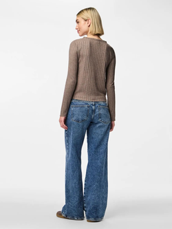 Chaqueta canalé con botones Pieces Morel