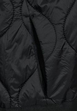 Chaqueta con capucha alcochada combinada Street One Black