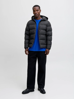 Chaqueta con capucha alcochada Jack & Jones Black