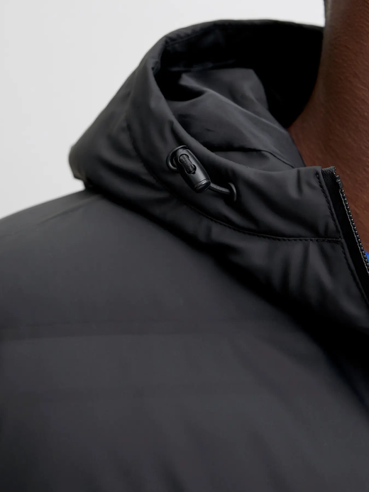 Chaqueta con capucha alcochada Jack & Jones Black