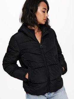 Chaqueta con capucha alcochada Only Black