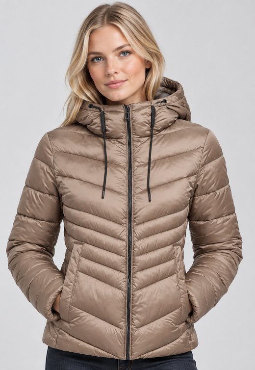 Chaqueta con capucha alcochada Only Fossil
