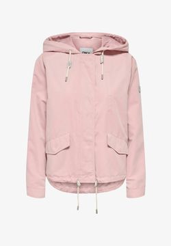 Chaqueta con capucha corta entretiempo Only Misty Rose