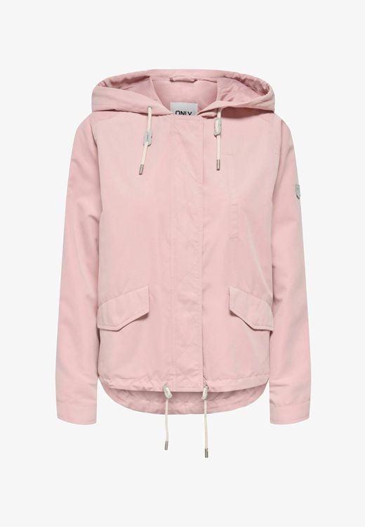 Chaqueta con capucha corta entretiempo Only Misty Rose