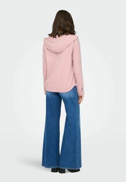 Chaqueta con capucha corta entretiempo Only Misty Rose