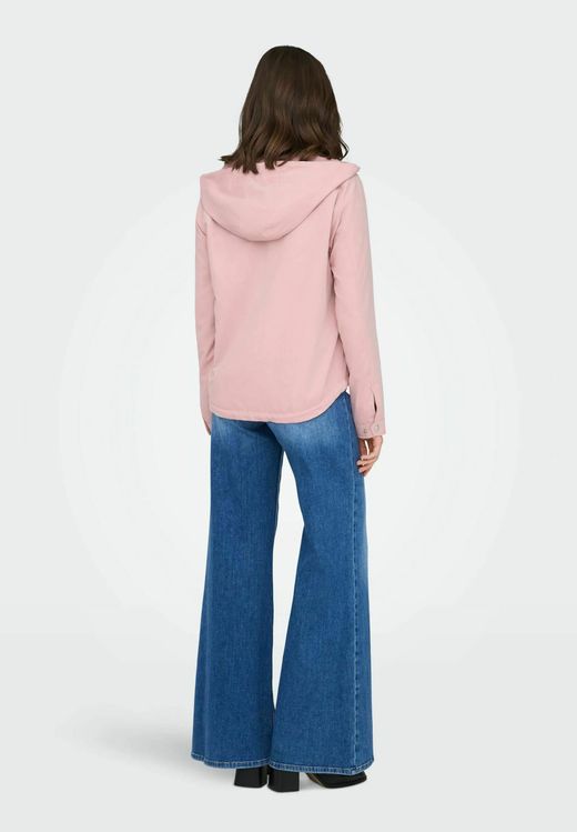 Chaqueta con capucha corta entretiempo Only Misty Rose