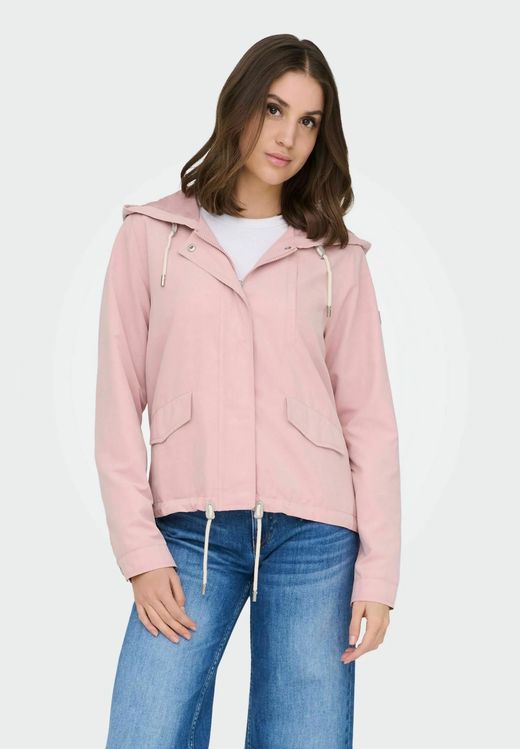 Chaqueta con capucha corta entretiempo Only Misty Rose