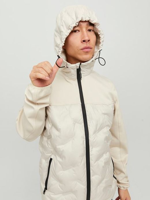 Chaqueta con capucha híbrida alcochada Jack & Jones Moonbean