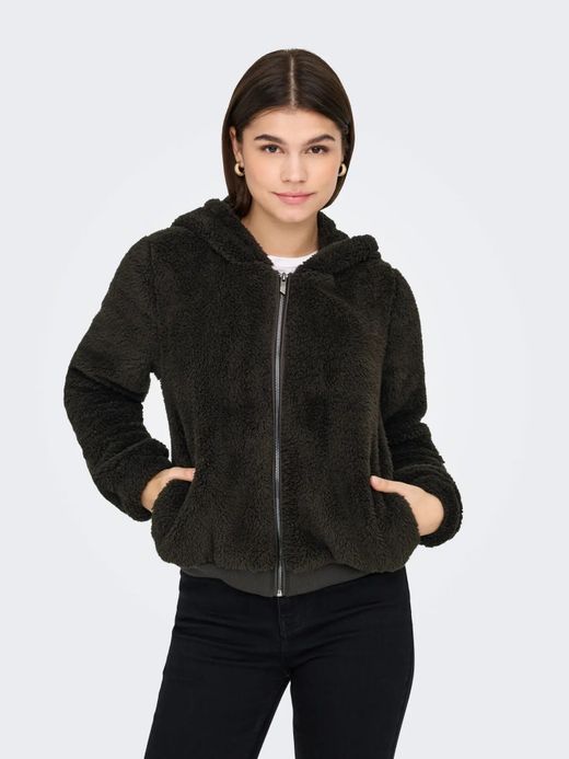 Chaqueta con capucha y con cremallera Only Chocolate
