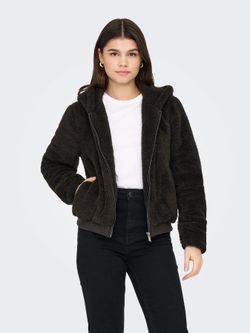 Chaqueta con capucha y con cremallera Only Chocolate