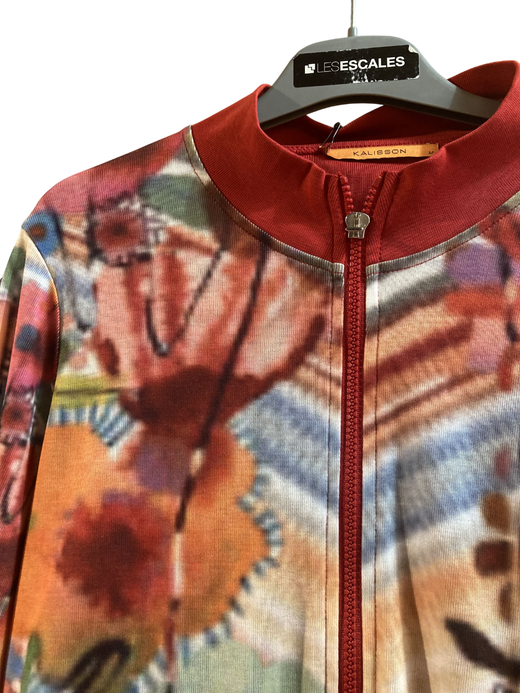 Chaqueta con cremallera estampada Kalisson Xxxx