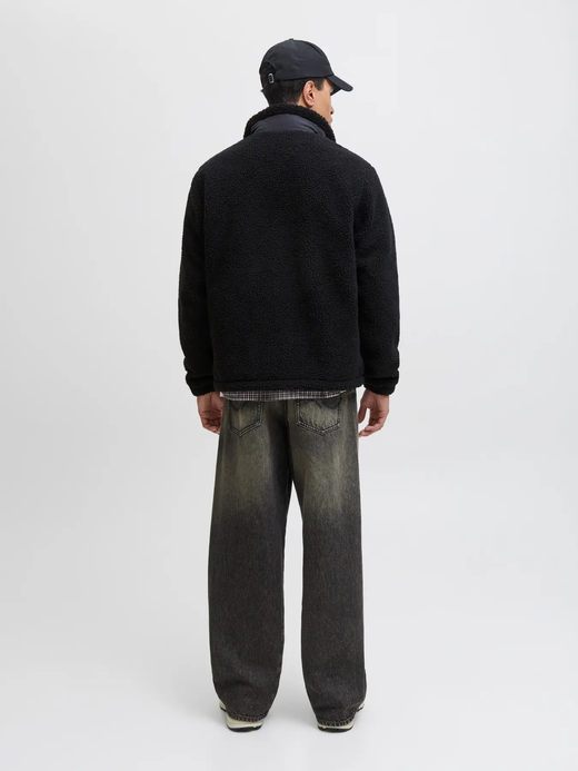 Chaqueta con cremallera teddy Jack & Jones Black