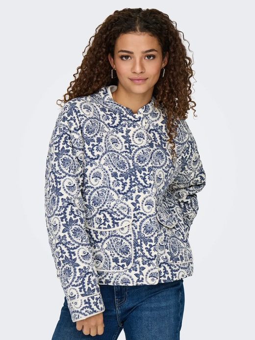 Chaqueta con estampado floral monocolor Only Cloud Dancer