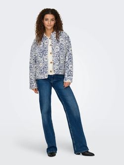 Chaqueta con estampado floral monocolor Only Cloud Dancer