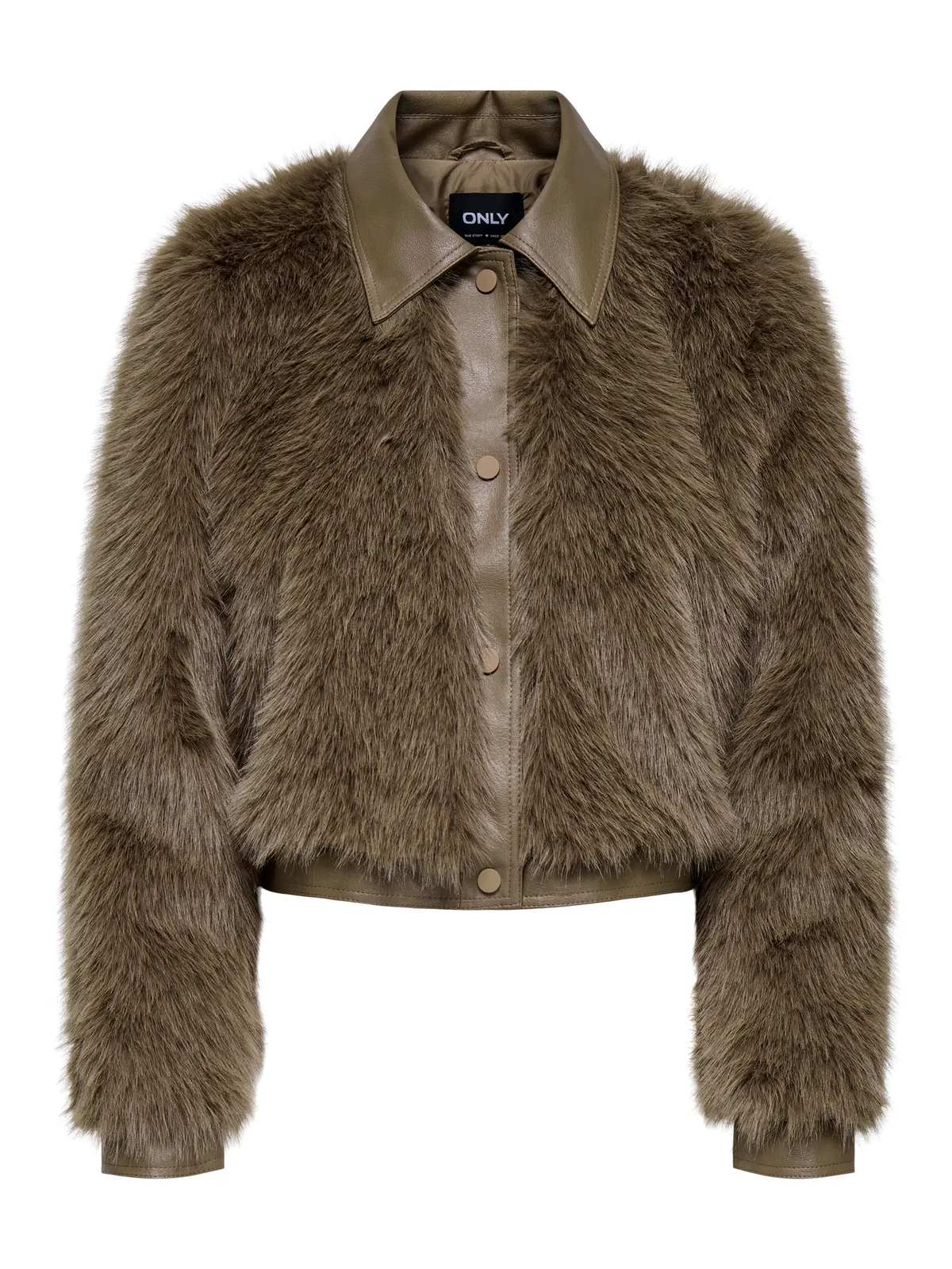 Chaqueta corta combinada de pelo Only Mountain Spring 4XL