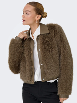 Chaqueta corta combinada de pelo Only Mountain Spring