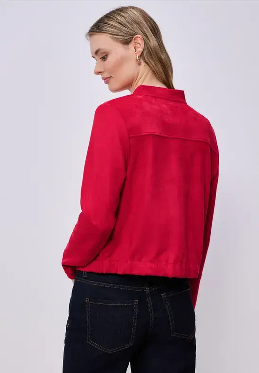 Chaqueta corta con cremallera Street One Red