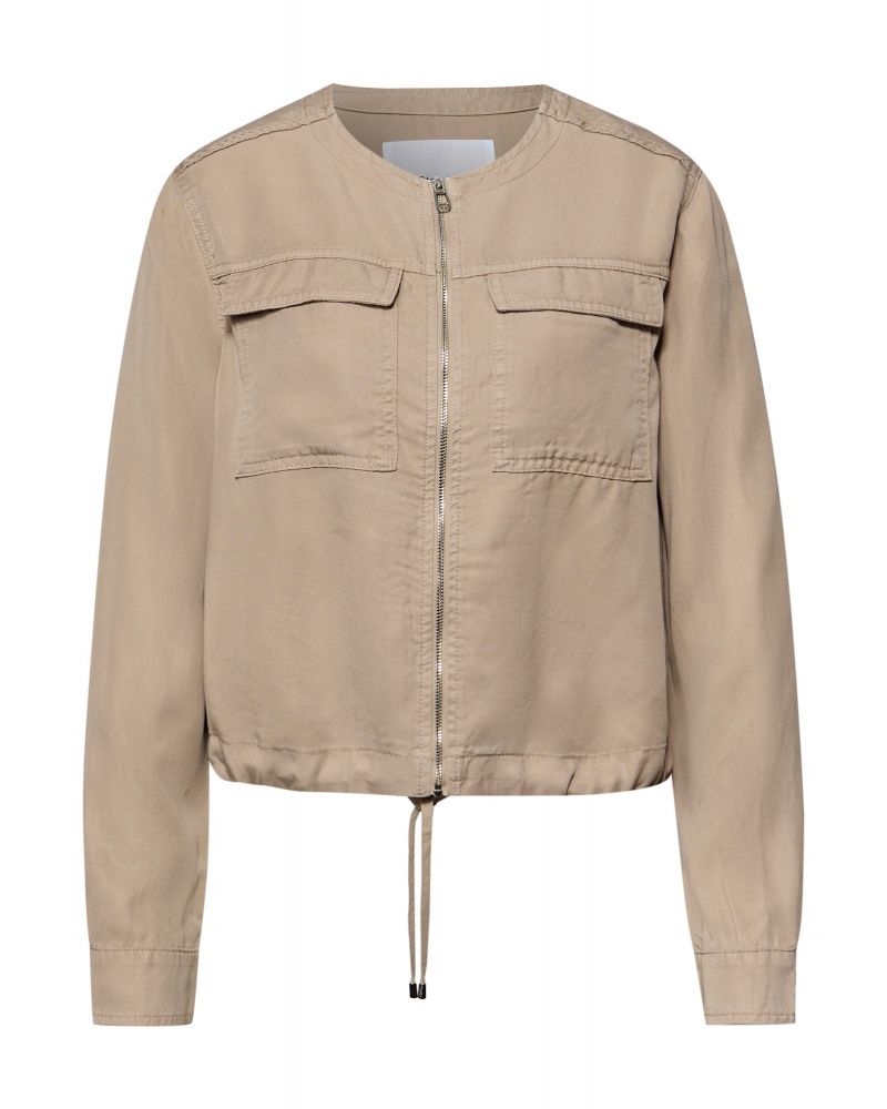 Chaqueta corta con cremallera Street One Safari 32