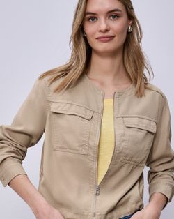 Chaqueta corta con cremallera Street One Safari