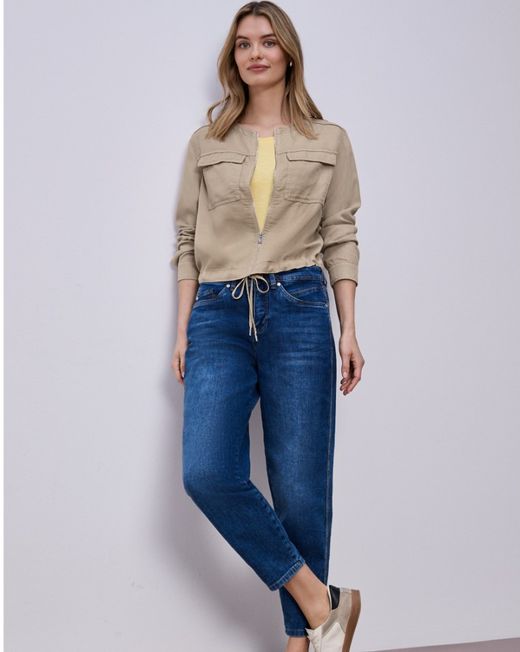 Chaqueta corta con cremallera Street One Safari