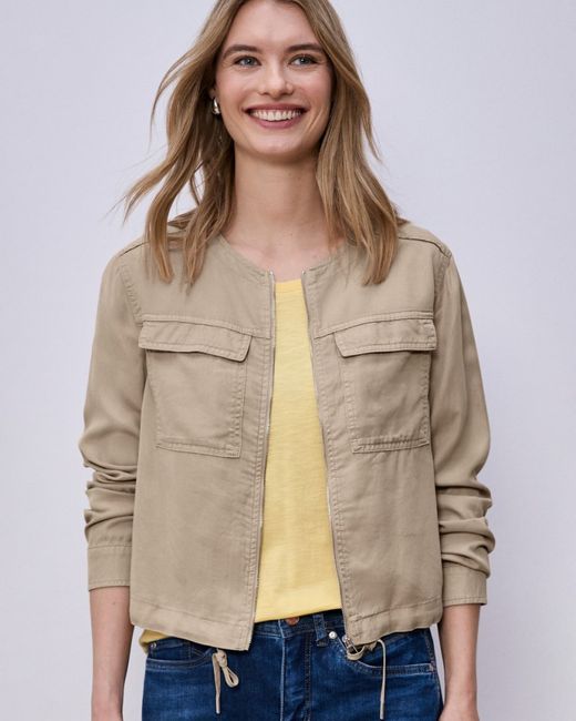 Chaqueta corta con cremallera Street One Safari