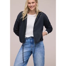 Chaqueta corta con cremallera Street One Shadow Blue