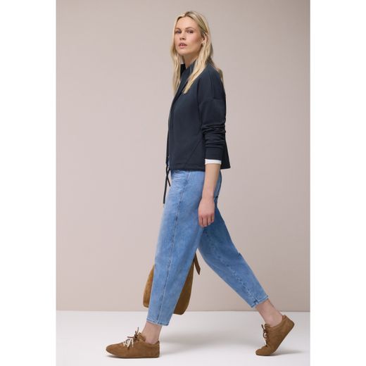 Chaqueta corta con cremallera Street One Shadow Blue