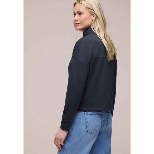 Chaqueta corta con cremallera Street One Shadow Blue