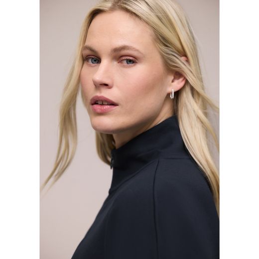 Chaqueta corta con cremallera Street One Shadow Blue