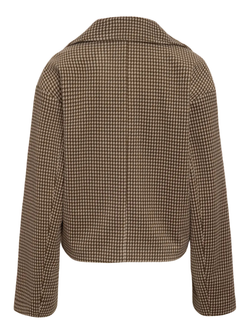 Chaqueta corta con estampado pata de gallo Noisy May Silver Lining