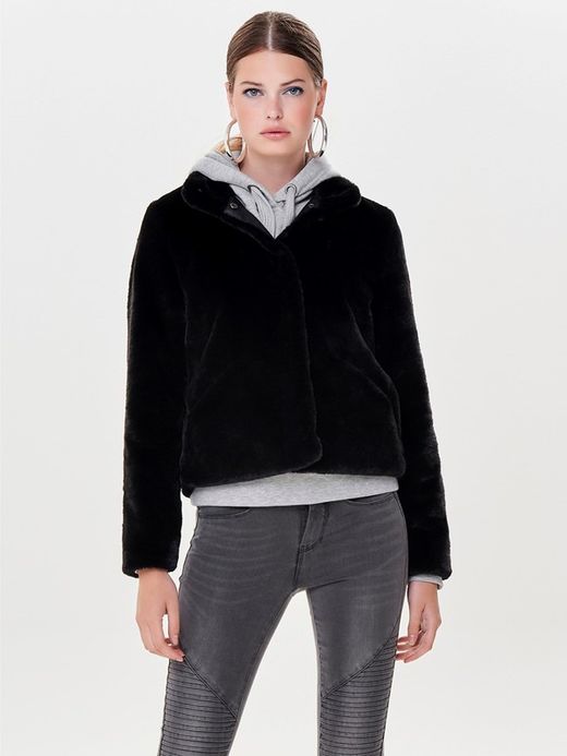 Chaqueta corta pelo Only Black