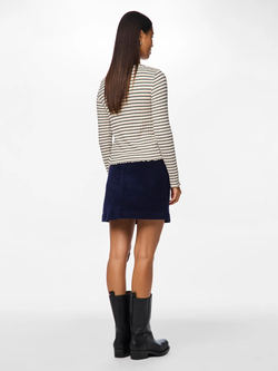 Chaqueta corta con rayas y botones Pieces Birch