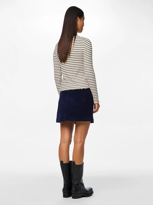 Chaqueta corta con rayas y botones Pieces Birch