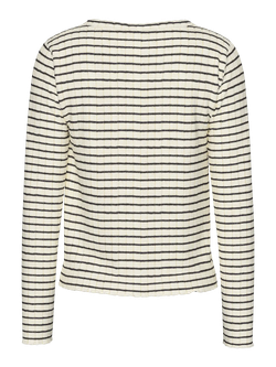 Chaqueta corta con rayas y botones Pieces Birch