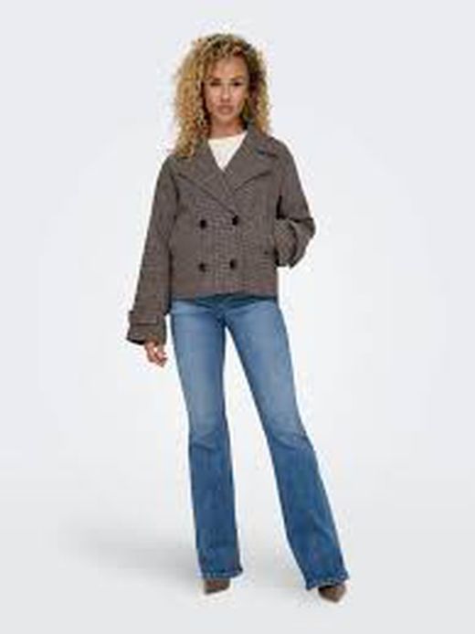 Chaqueta corta cruzada pata de gallo Only Humus