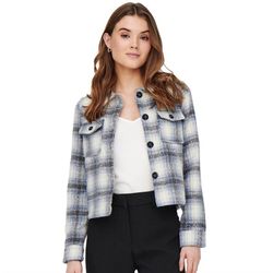 Chaqueta corta cuadros bicolor Only Allure