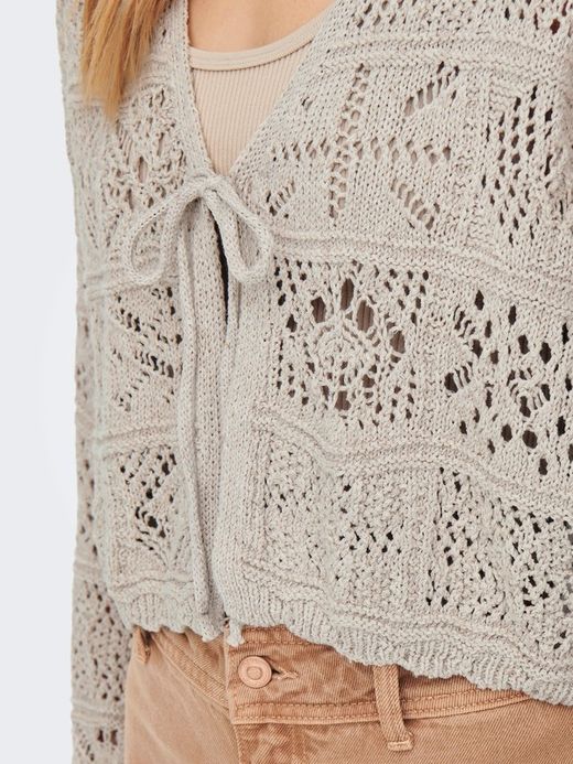 Chaqueta corta de punto calado Only Pumice Stone