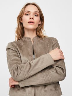 Chaqueta corta de terciopelo con cremallera Vero Moda Bungee Cord