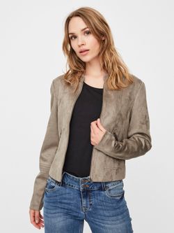 Chaqueta corta de terciopelo con cremallera Vero Moda Bungee Cord