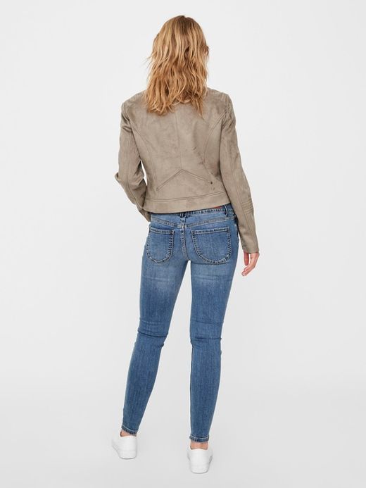 Chaqueta corta de terciopelo con cremallera Vero Moda Bungee Cord