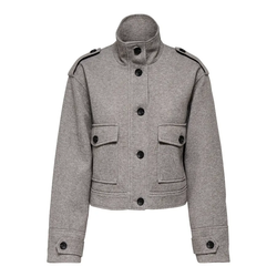 Chaqueta corta jaspeada con bolsillos Only Plum Kitten