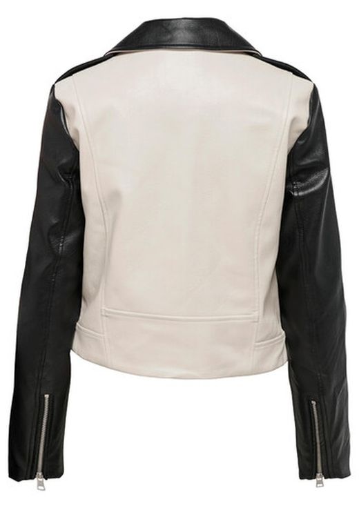 Chaqueta corta polipiel combinada Only Pumice Stone